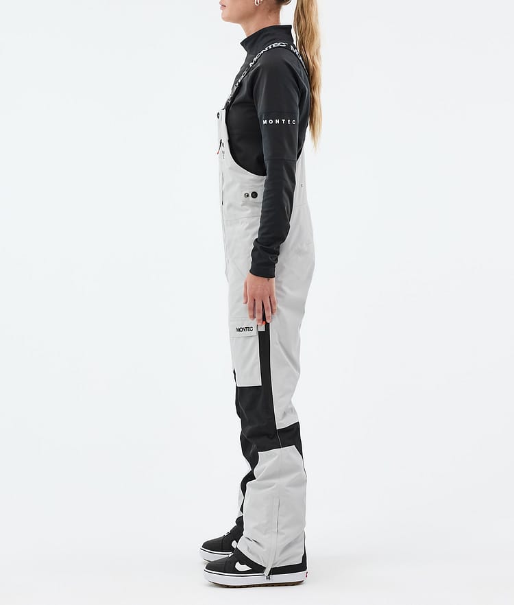 Montec Fawk W Snowboardbukse Dame Light Grey/Black Renewed, Bilde 3 av 7