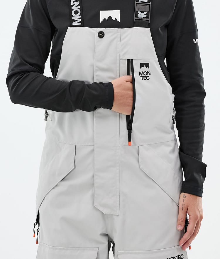 Montec Fawk W Snowboardbukse Dame Light Grey/Black Renewed, Bilde 6 av 7