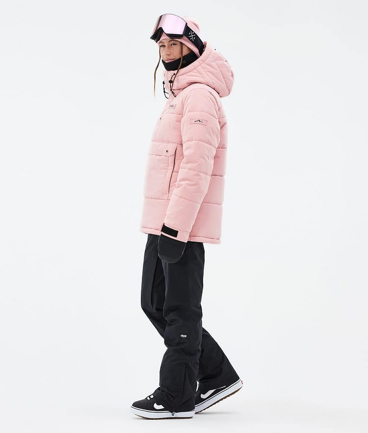 Dope Puffer W Snowboardjakke Dame Soft Pink Renewed, Bilde 3 av 8