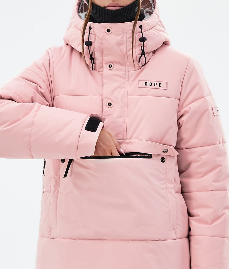 Dope Puffer W Snowboardjakke Dame Soft Pink Renewed, Bilde 8 av 8