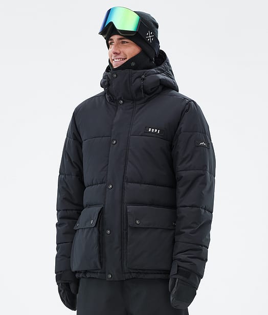 Dope Puffer Full Zip 24 Snowboardjakke Herre Black