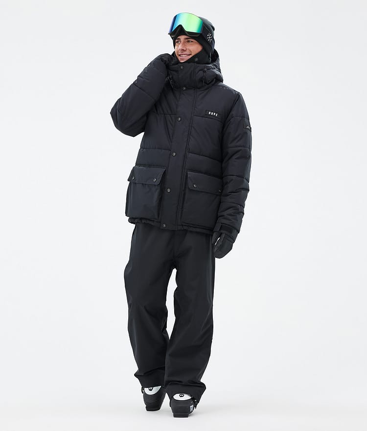 Dope Puffer Full Zip 24 Skijakke Herre Black, Bilde 2 av 9