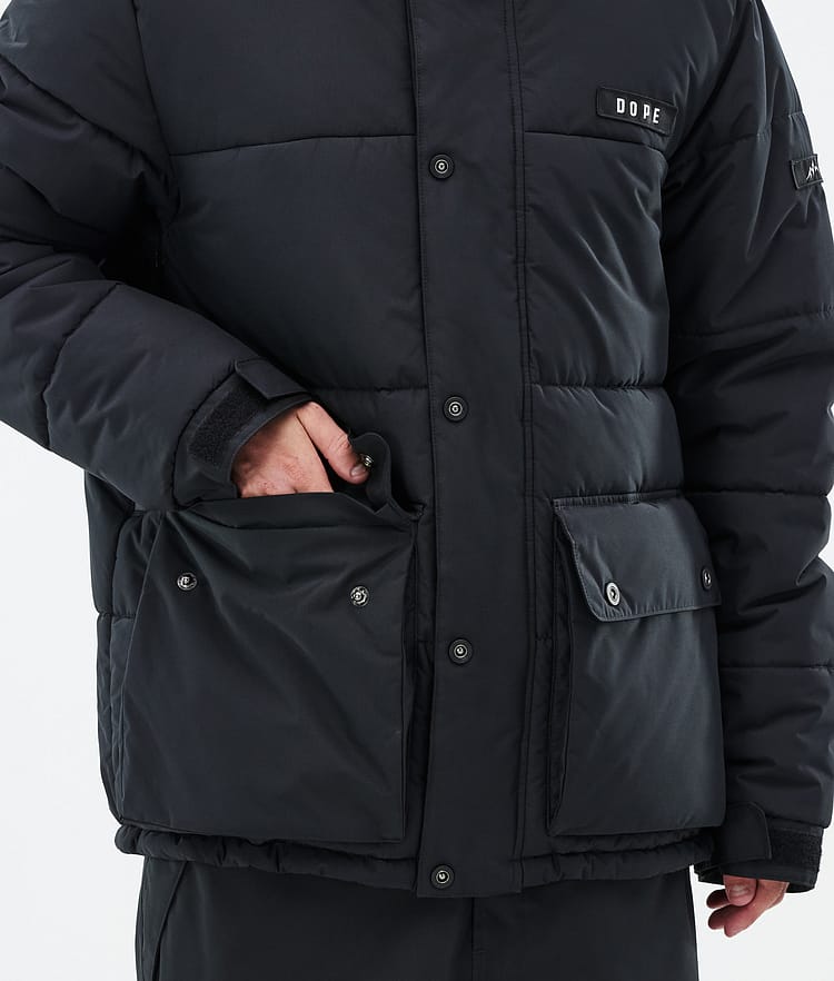 Dope Puffer Full Zip 24 Skijakke Herre Black, Bilde 8 av 9
