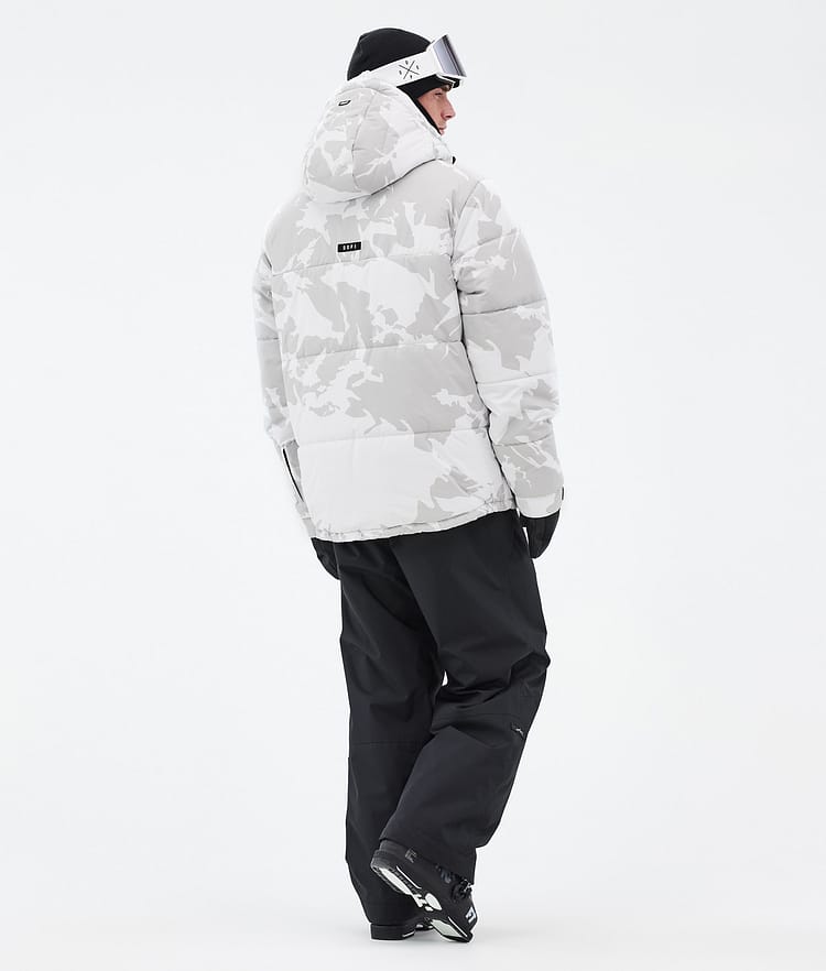 Dope Puffer Full Zip 24 Skijakke Herre Grey Camo, Bilde 4 av 9