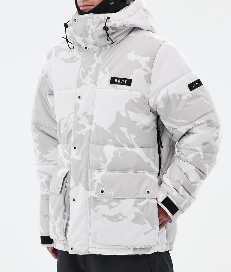 Dope Puffer Full Zip 24 Snowboardjakke Herre Grey Camo, Bilde 7 av 9