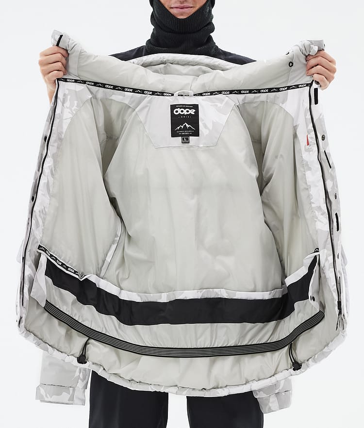 Dope Puffer Full Zip 24 Skijakke Herre Grey Camo, Bilde 9 av 9
