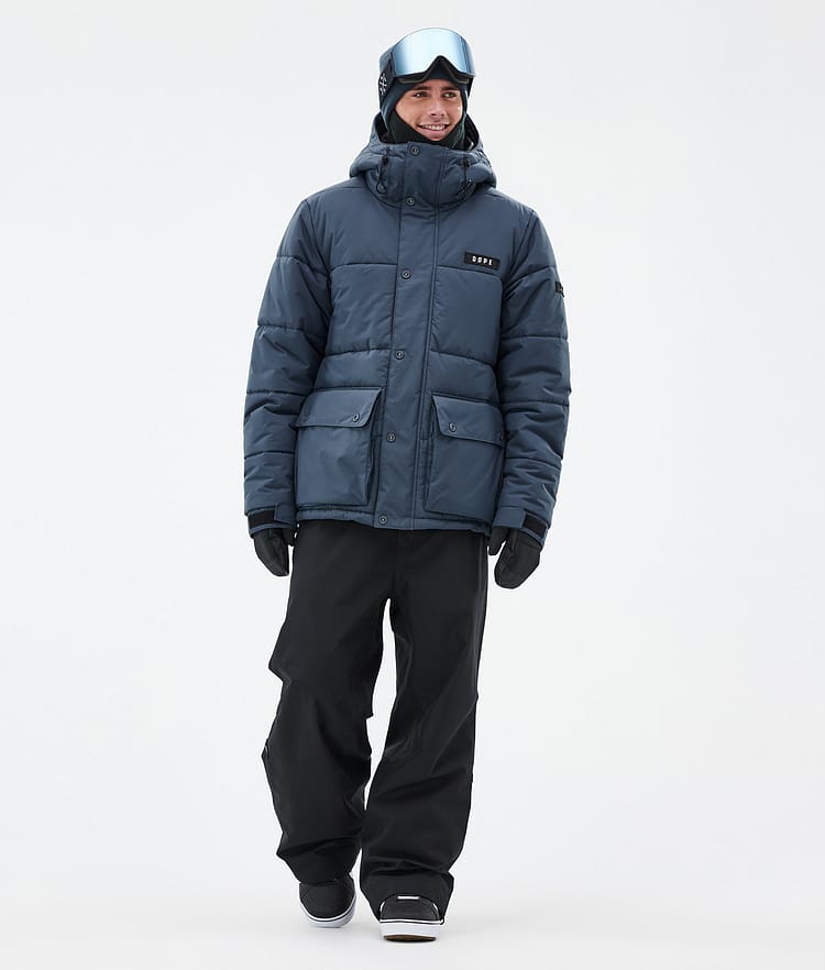 Dope Puffer Full Zip 24 Snowboardjakke Herre Metal Blue, Bilde 2 av 9