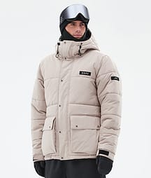 Dope Puffer Full Zip 24 Snowboardjakke Herre Sand