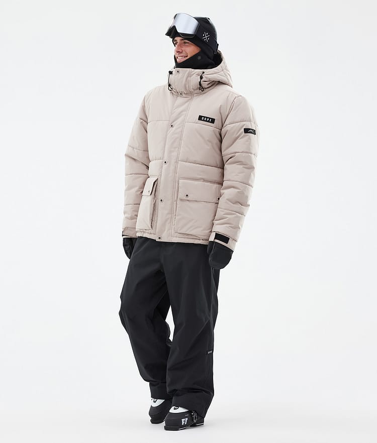 Dope Puffer Full Zip 24 Skijakke Herre Sand, Bilde 2 av 9