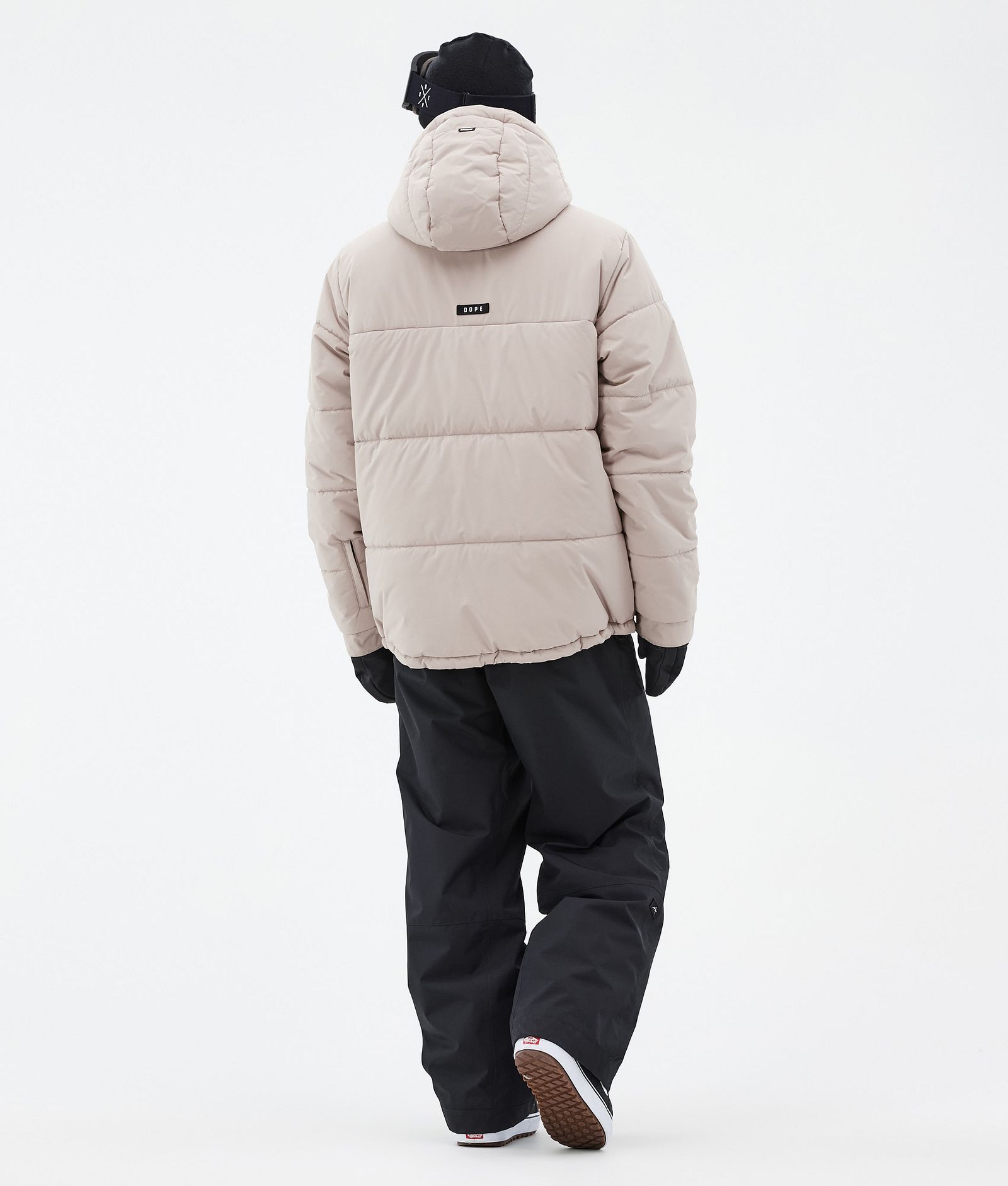 Dope Puffer Full Zip Snowboardjakke Herre Sand Renewed, Bilde 4 av 9