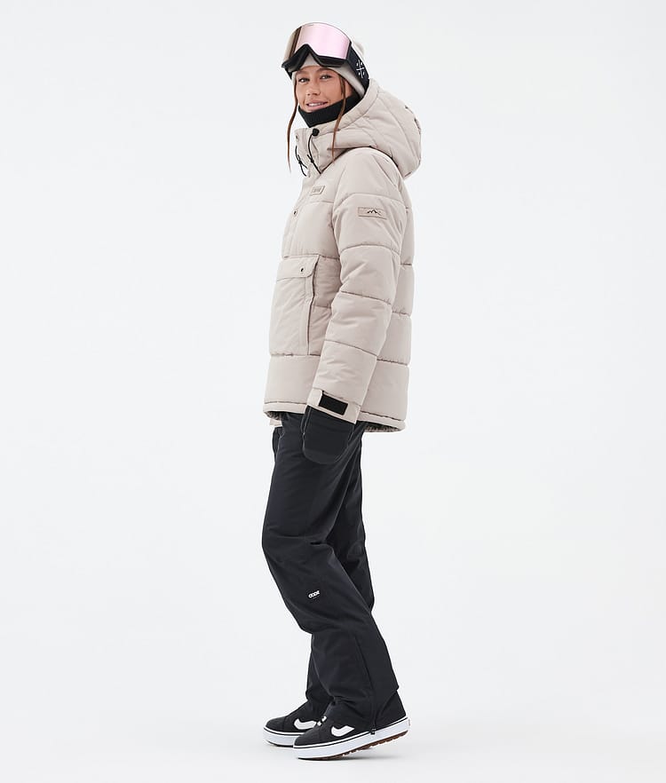 Dope Puffer W Snowboardjakke Dame Sand Renewed, Bilde 3 av 8