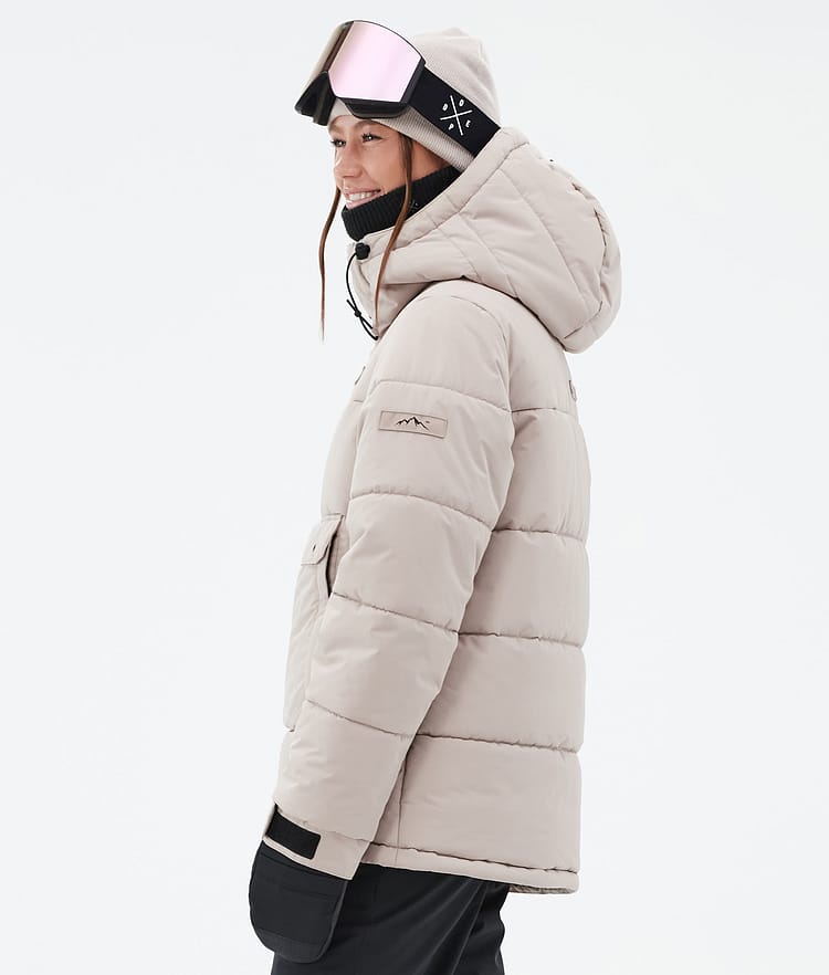 Dope Puffer W Snowboardjakke Dame Sand Renewed, Bilde 5 av 8