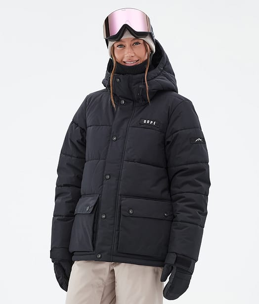 Dope Puffer W Full Zip 24 Snowboardjakke Dame Black