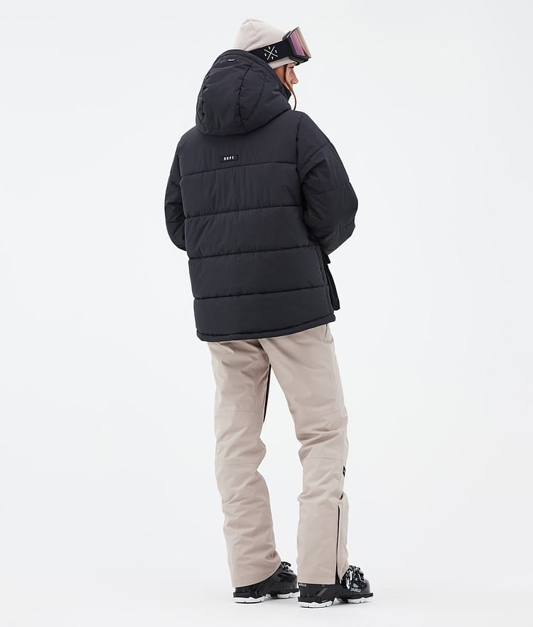 Dope Puffer W Full Zip 24 Skijakke Dame Black, Bilde 4 av 9