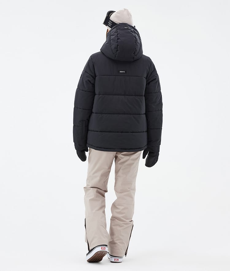 Dope Puffer W Full Zip 24 Snowboardjakke Dame Black Renewed, Bilde 4 av 9