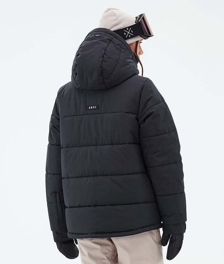 Dope Puffer W Full Zip 24 Snowboardjakke Dame Black Renewed, Bilde 6 av 9