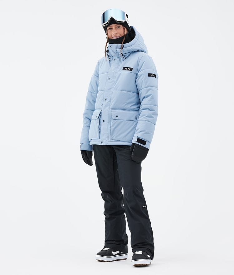 Dope Puffer W Full Zip 24 Snowboardjakke Dame Light Blue Renewed, Bilde 2 av 9