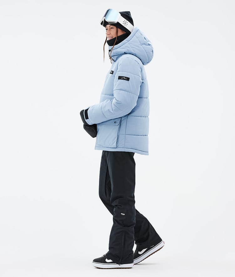 Dope Puffer W Full Zip 24 Snowboardjakke Dame Light Blue Renewed, Bilde 3 av 9