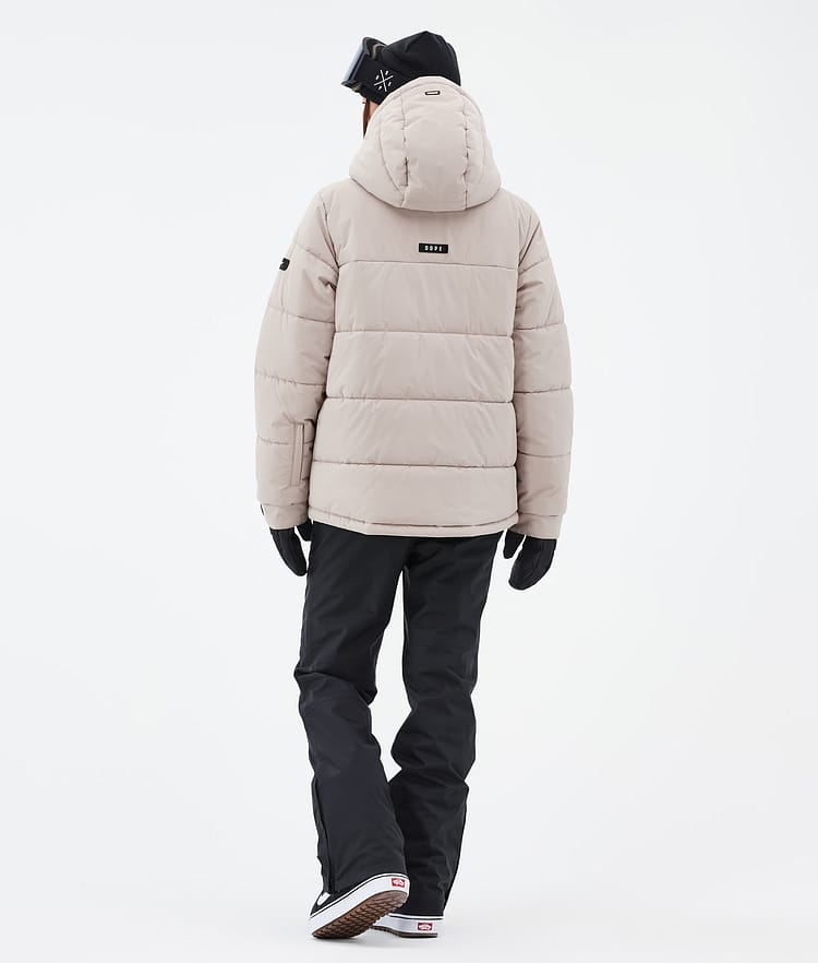 Dope Puffer W Full Zip 24 Snowboardjakke Dame Sand Renewed, Bilde 4 av 9