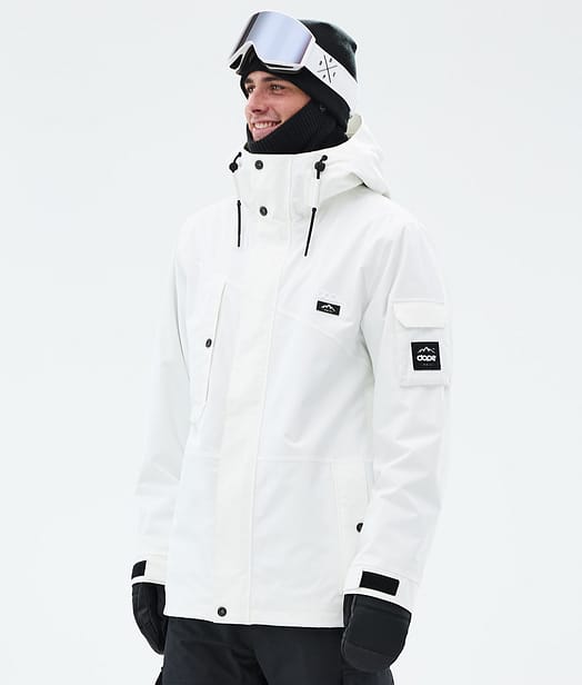Dope Adept Snowboardjakke Herre Whitish