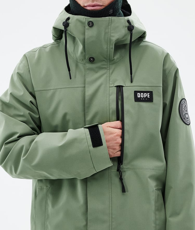 Dope Blizzard Full Zip 24 Snowboardjakke Herre Moss Green Renewed, Bilde 8 av 9