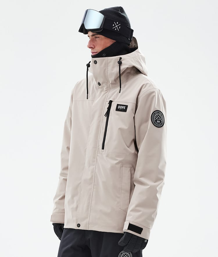 Dope Blizzard Full Zip 24 Snowboardjakke Herre Sand, Bilde 1 av 9