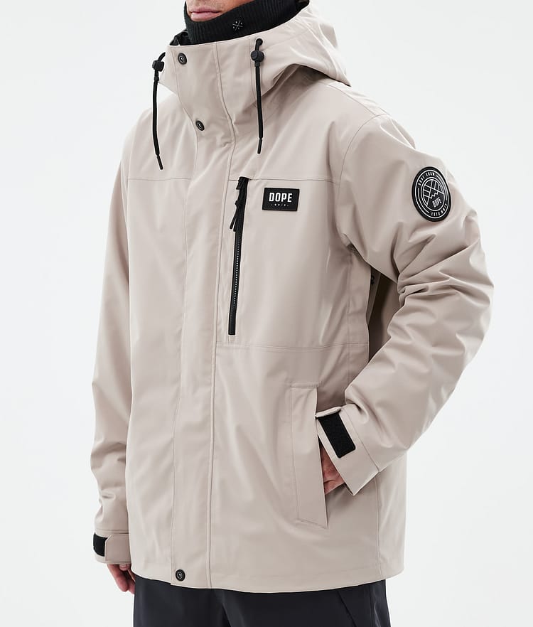 Dope Blizzard Full Zip 24 Snowboardjakke Herre Sand, Bilde 7 av 9