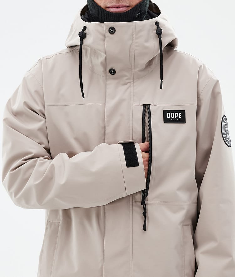 Dope Blizzard Full Zip 24 Snowboardjakke Herre Sand, Bilde 8 av 9