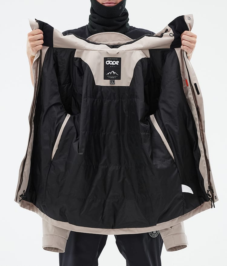 Dope Blizzard Full Zip 24 Snowboardjakke Herre Sand, Bilde 9 av 9