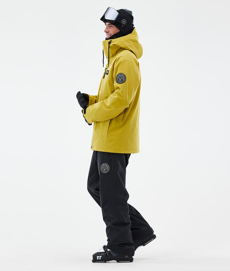 Dope Blizzard Full Zip 24 Skijakke Herre Yellow, Bilde 3 av 9