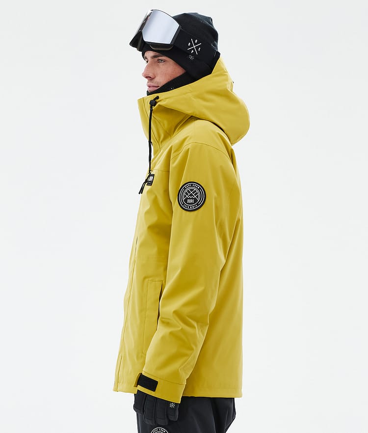 Dope Blizzard Full Zip 24 Skijakke Herre Yellow, Bilde 5 av 9