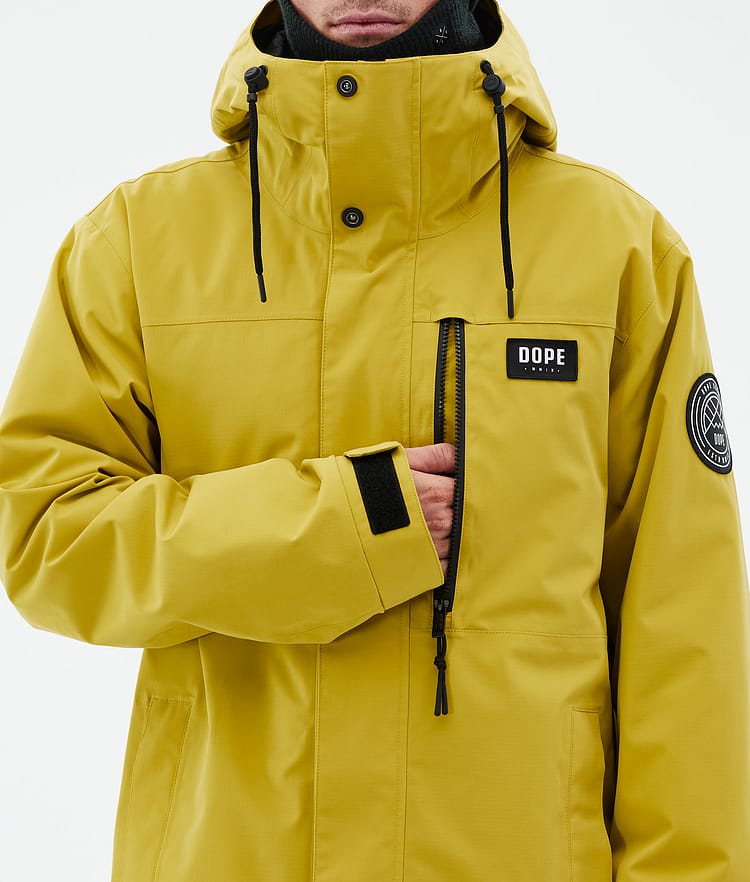 Dope Blizzard Full Zip 24 Skijakke Herre Yellow, Bilde 8 av 9