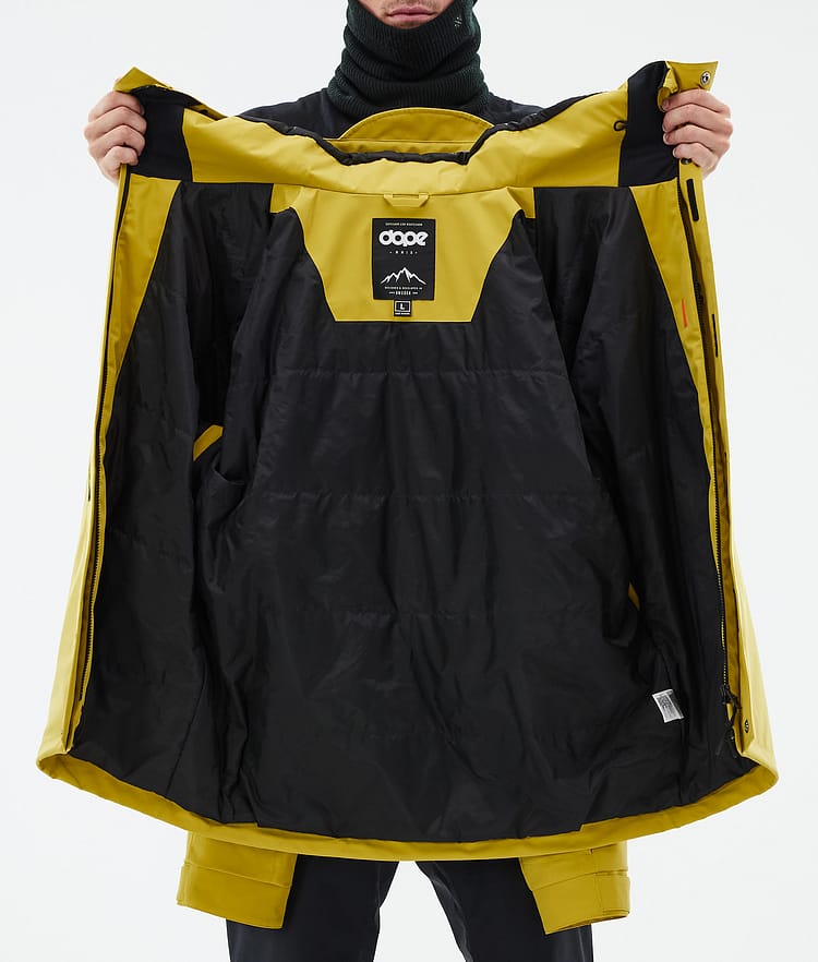 Dope Blizzard Full Zip 24 Skijakke Herre Yellow, Bilde 9 av 9