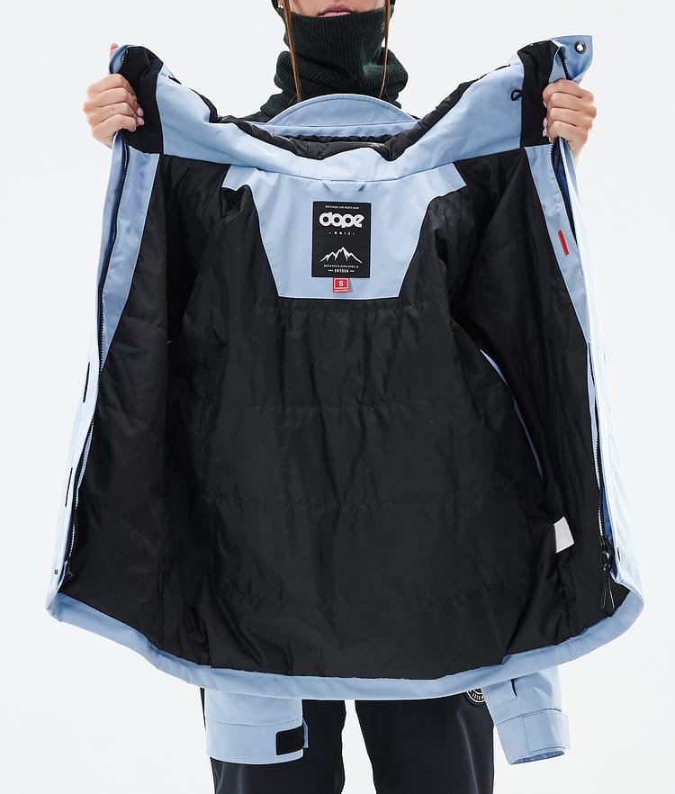 Dope Blizzard W Full Zip 24 Snowboardjakke Dame Light Blue Renewed, Bilde 9 av 9