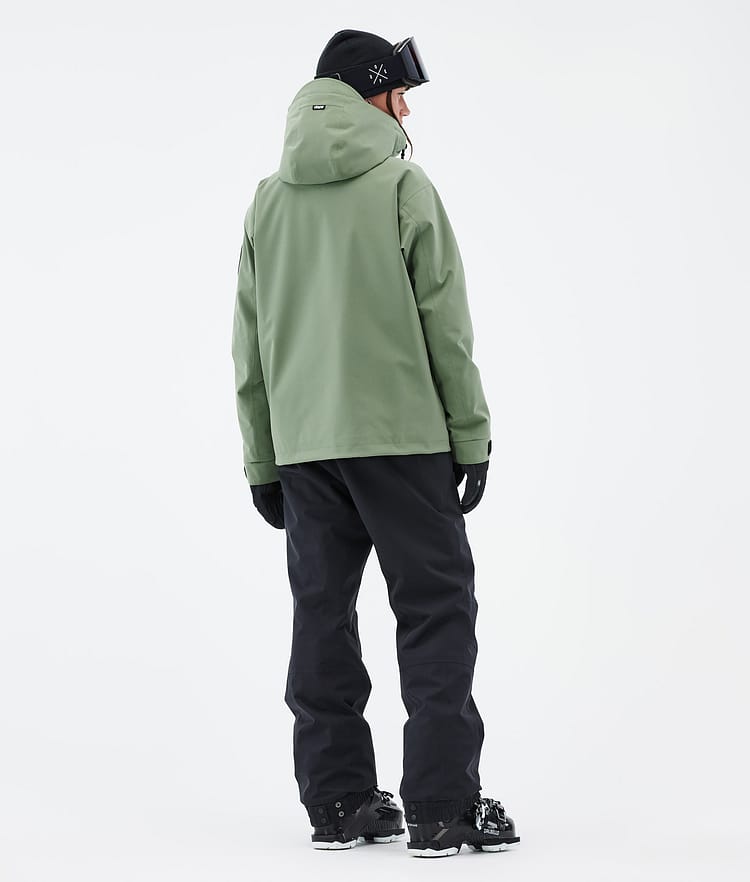 Dope Blizzard W Full Zip 24 Skijakke Dame Moss Green, Bilde 4 av 9