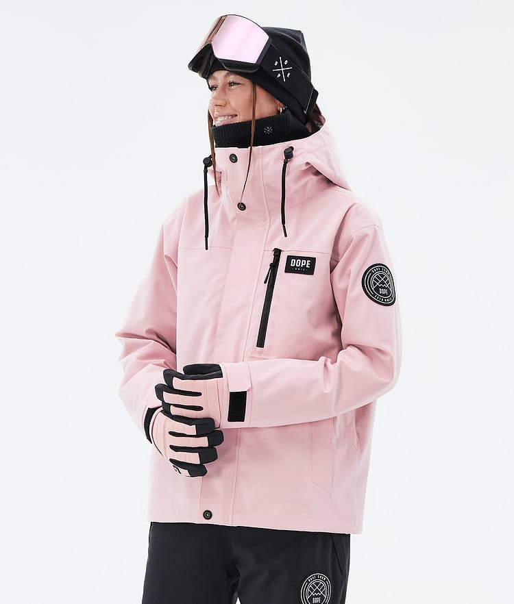 Dope Blizzard W Full Zip 24 Snowboardjakke Dame Soft Pink, Bilde 1 av 9