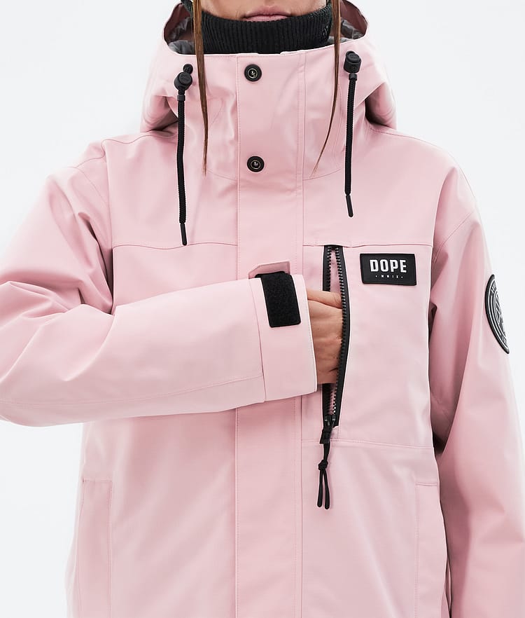 Dope Blizzard W Full Zip 24 Skijakke Dame Soft Pink, Bilde 8 av 9