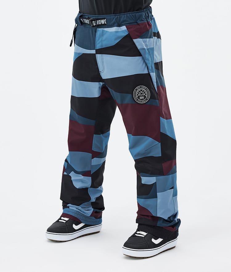 Dope Blizzard 2024 Snowboardbukse Herre Shards Burgundy Blue, Bilde 1 av 5