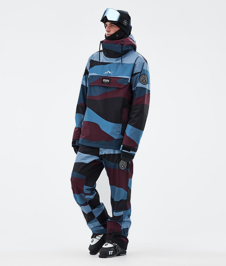 Dope Blizzard 2024 Skibukse Herre Shards Burgundy Blue, Bilde 2 av 5