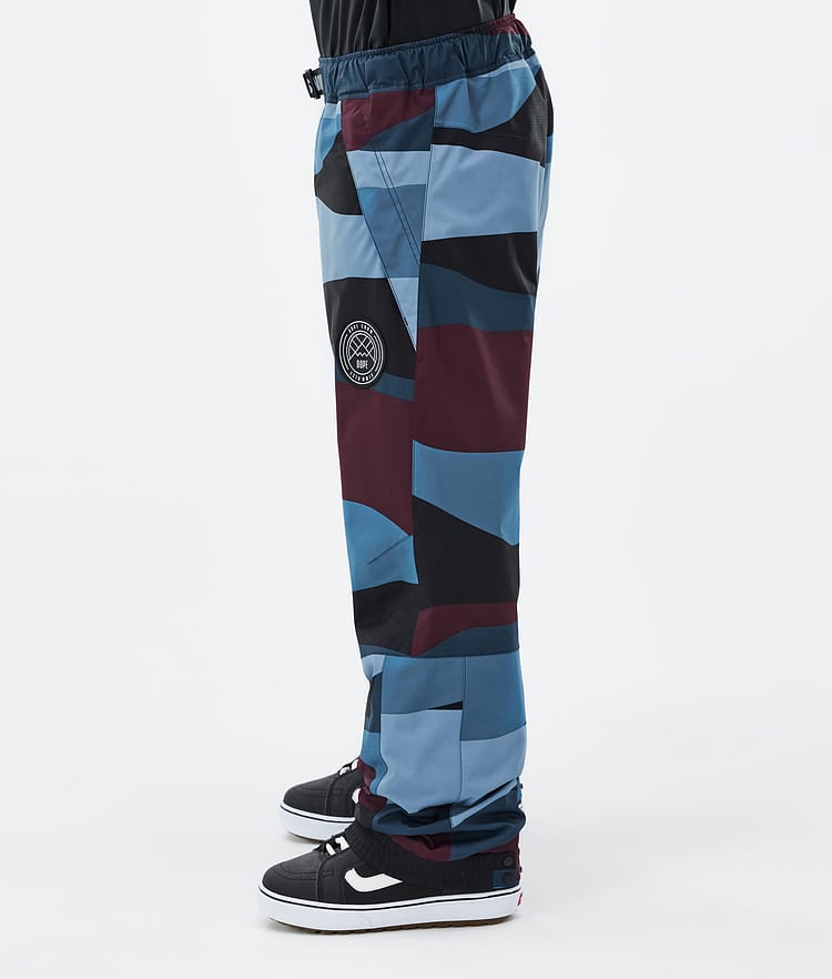 Dope Blizzard 2024 Snowboardbukse Herre Shards Burgundy Blue, Bilde 3 av 5