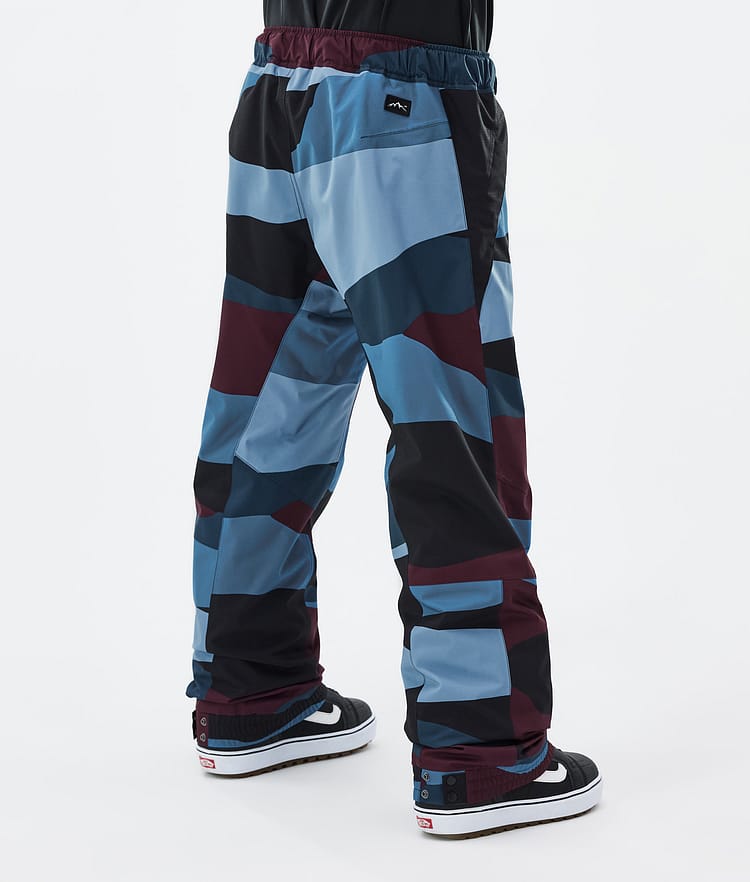 Dope Blizzard 2024 Snowboardbukse Herre Shards Burgundy Blue, Bilde 4 av 5