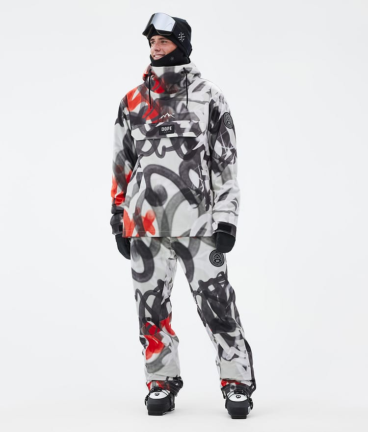 Dope Blizzard 2024 Skibukse Herre Spray Black Red, Bilde 2 av 5