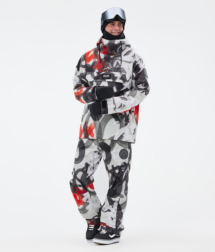Dope Blizzard 2024 Snowboardbukse Herre Spray Black Red, Bilde 2 av 5