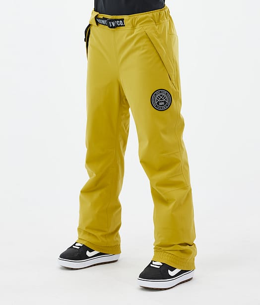 Dope Blizzard W 2024 Snowboardbukse Dame Yellow