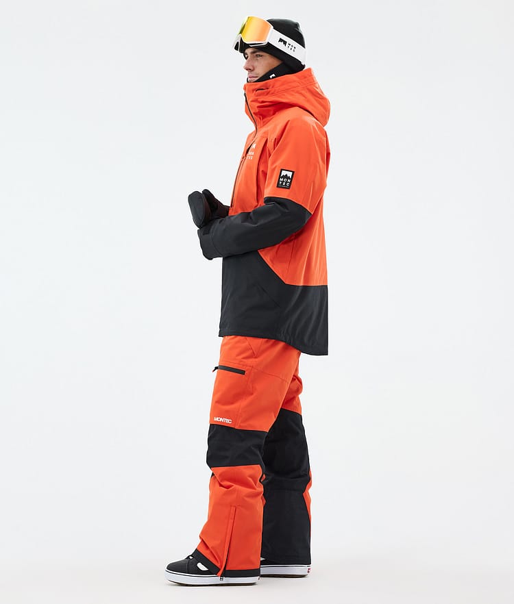 Montec Arch Snowboardjakke Herre Orange/Black Renewed, Bilde 4 av 10