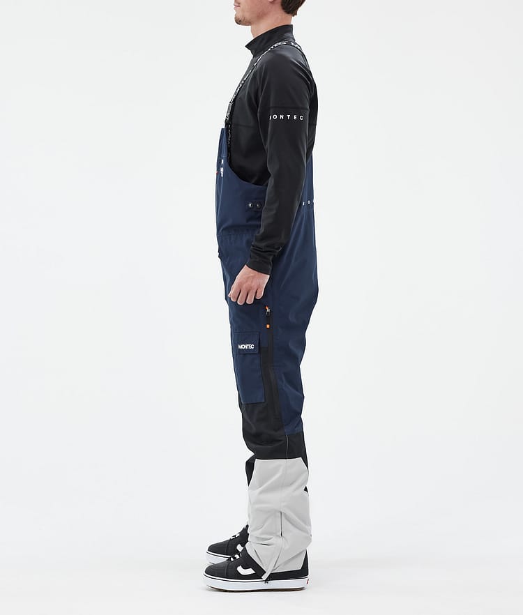 Montec Fawk Snowboardbukse Herre Dark Blue/Black/Light Grey Renewed, Bilde 3 av 7