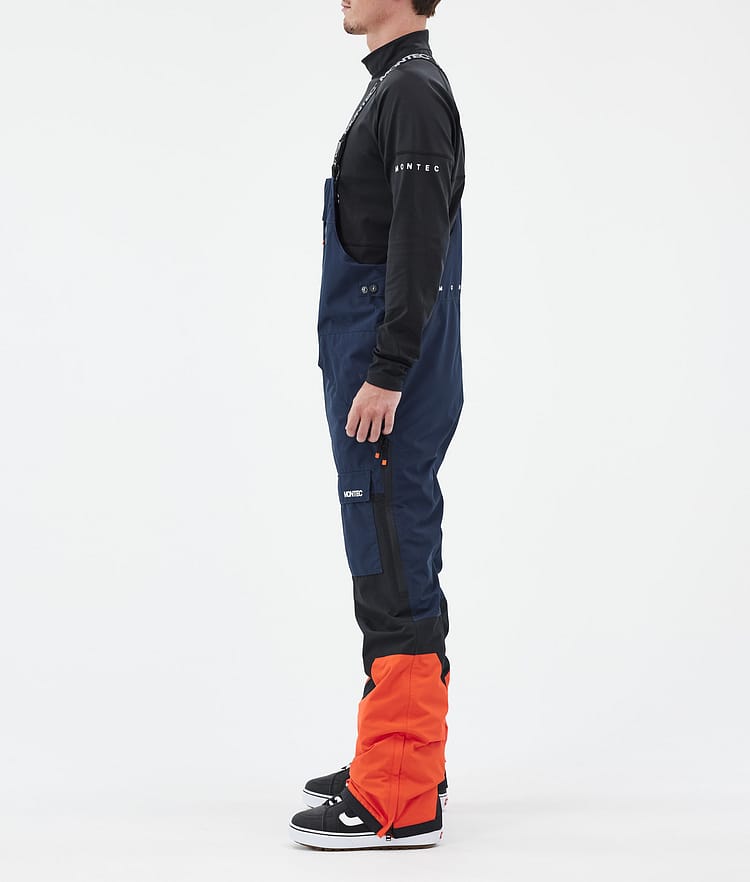 Montec Fawk Snowboardbukse Herre Dark Blue/Black/Orange Renewed, Bilde 3 av 7