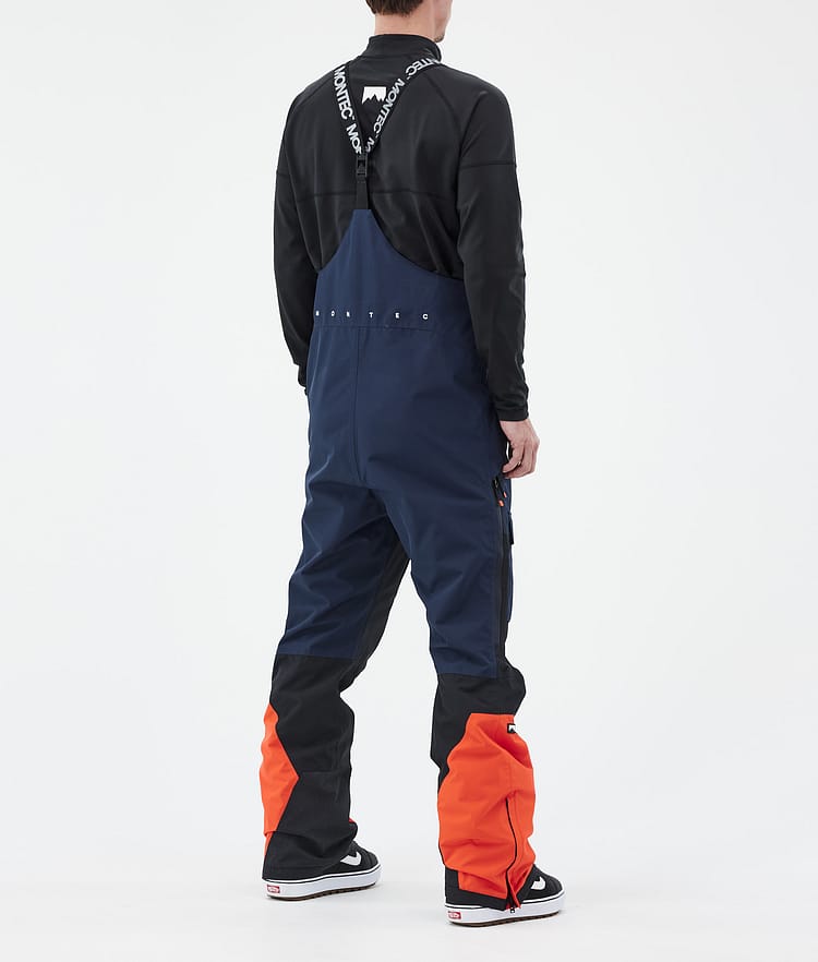 Montec Fawk Snowboardbukse Herre Dark Blue/Black/Orange Renewed, Bilde 4 av 7