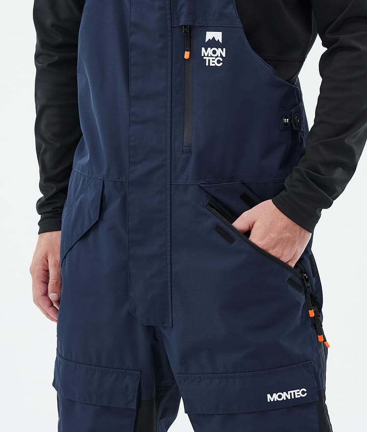 Montec Fawk Snowboardbukse Herre Dark Blue/Black/Orange Renewed, Bilde 5 av 7