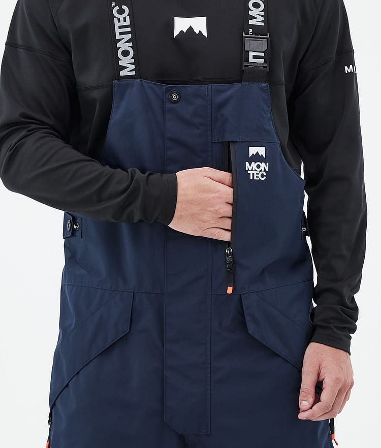 Montec Fawk Snowboardbukse Herre Dark Blue/Black/Orange Renewed, Bilde 6 av 7